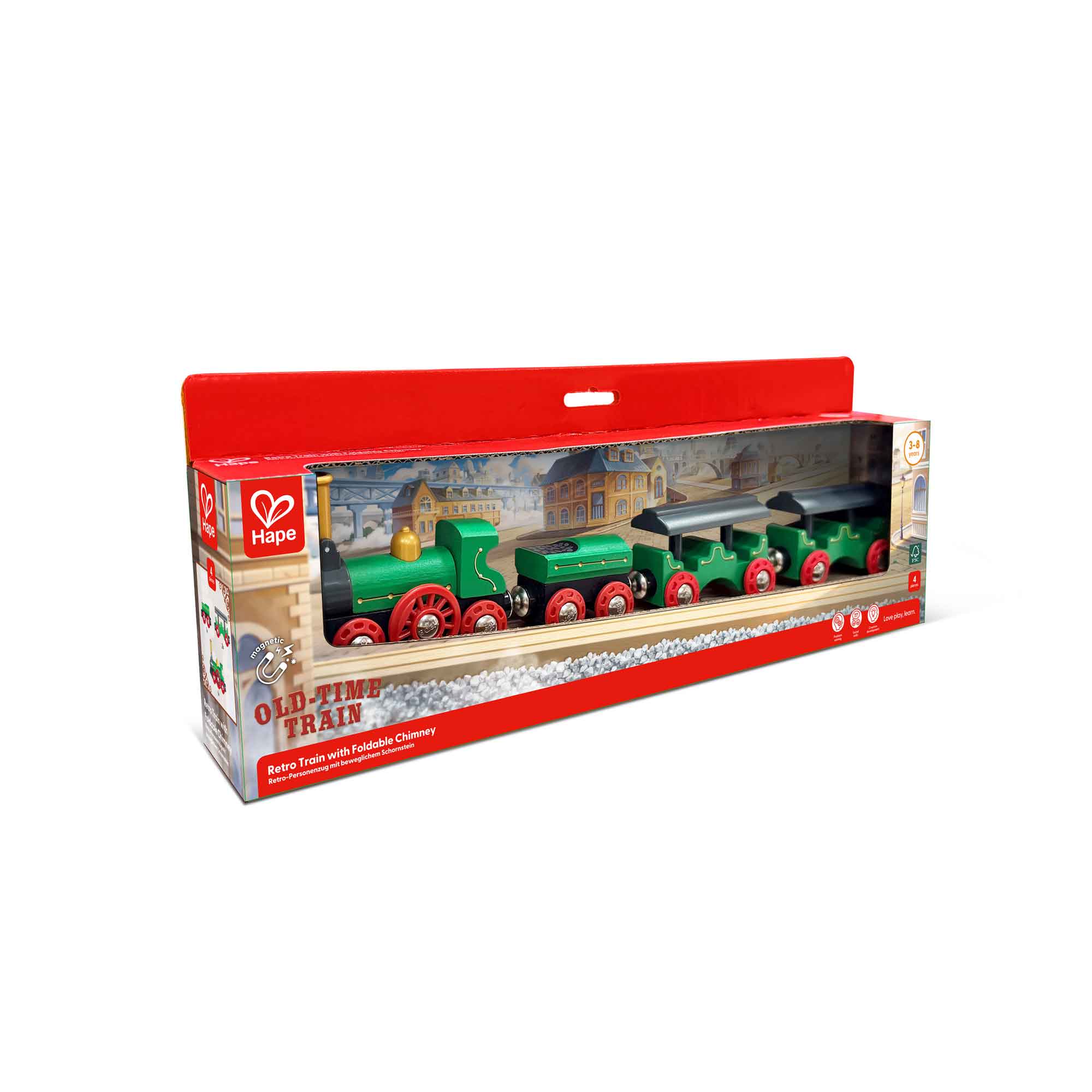 Hape Retro Train with Foldable Chimney