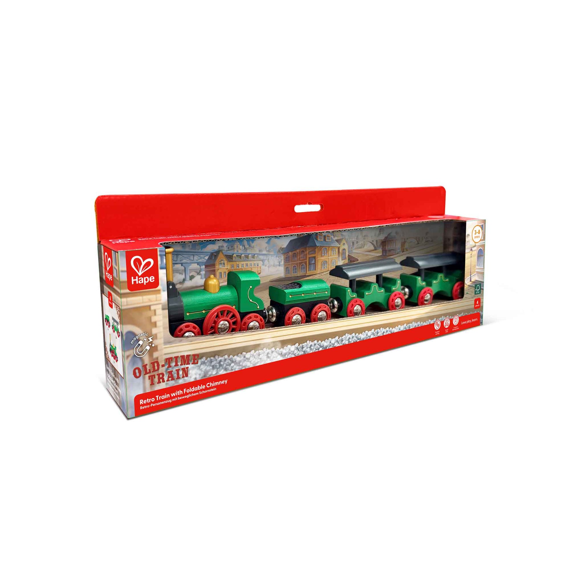 Hape Retro Train with Foldable Chimney