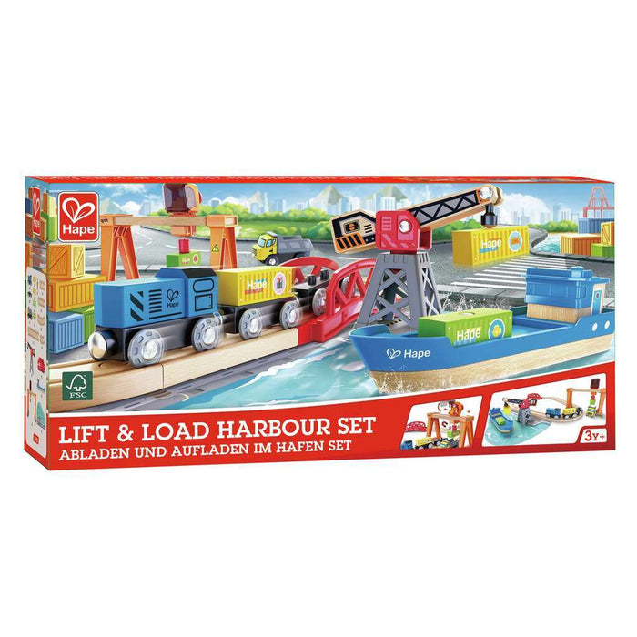 Hape Lift & Load Harbour Rail Set