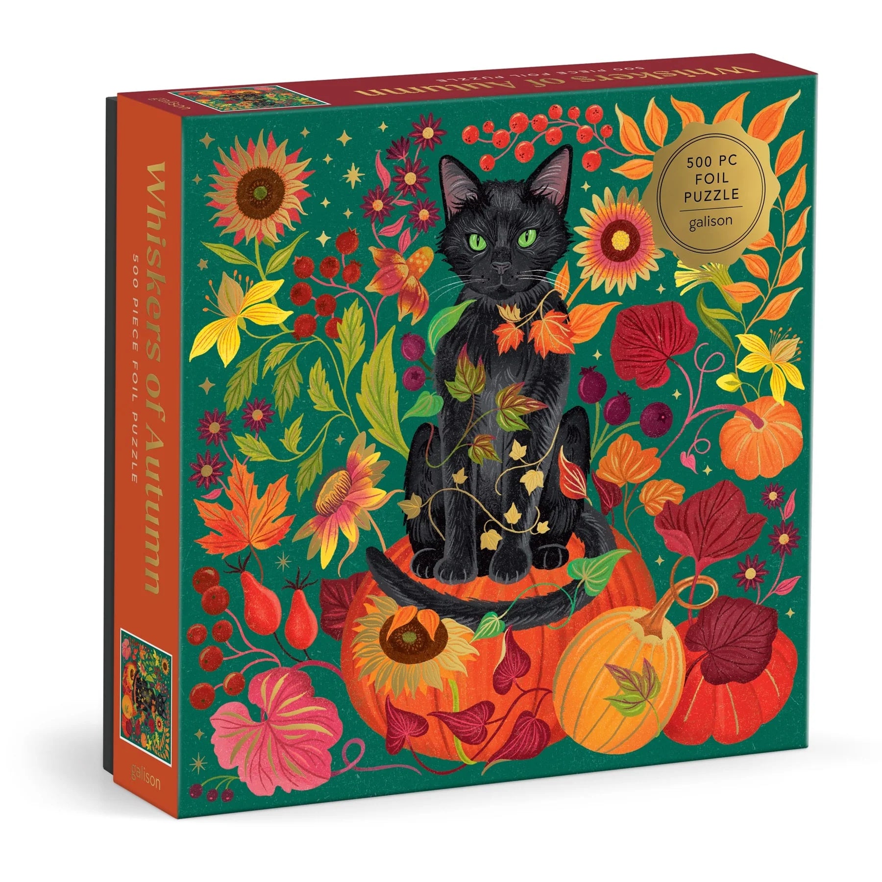 Galison 500 Piece  Puzzle - Whiskers of Autumn