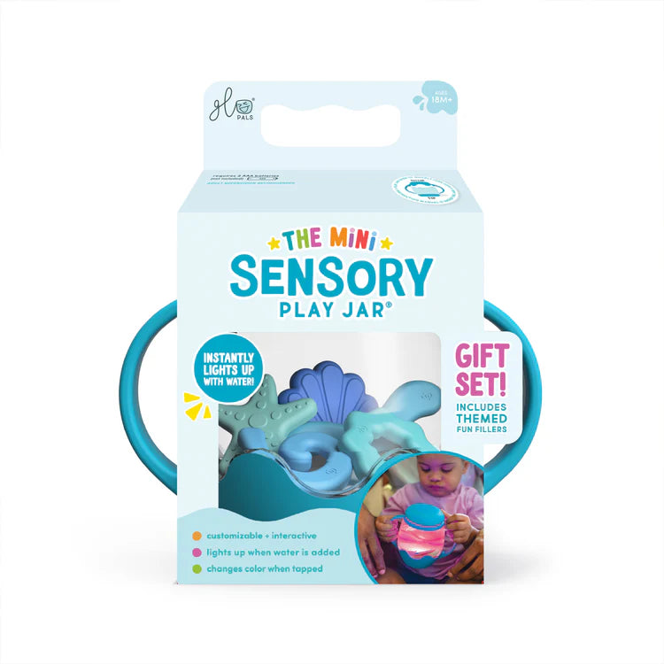 Glo Pals Mini Sensory Play Jar - Blue Lagoon Gift Set