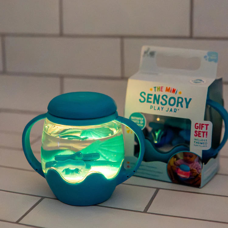 Glo Pals Mini Sensory Play Jar - Blue Lagoon Gift Set