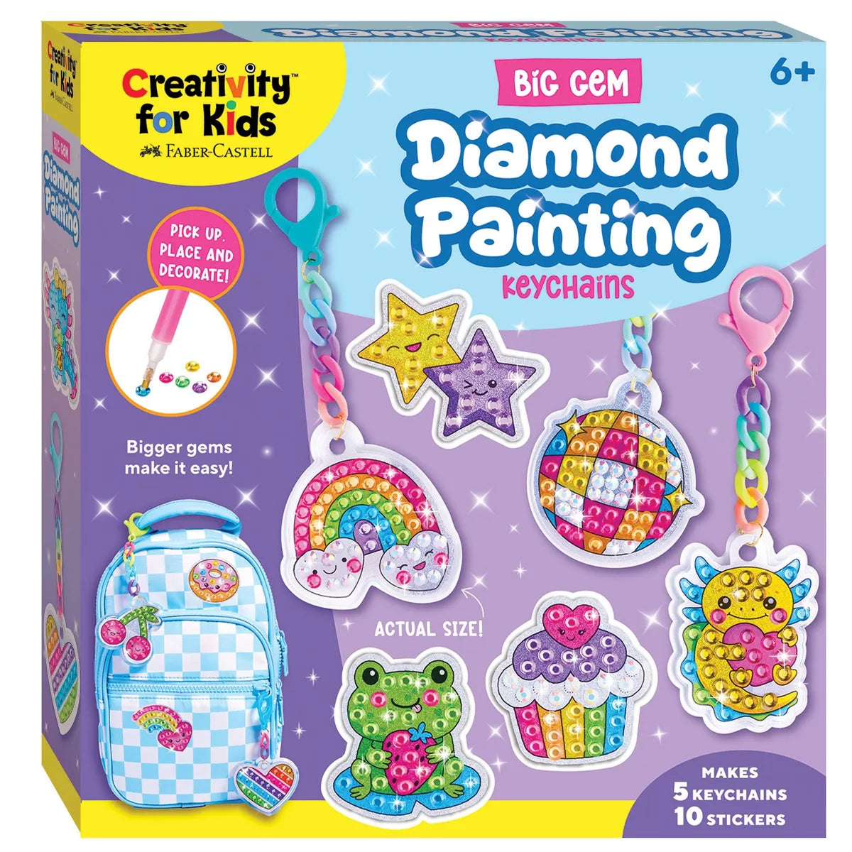 Creativity for Kids Big Gem Diamond Painting - Keychains