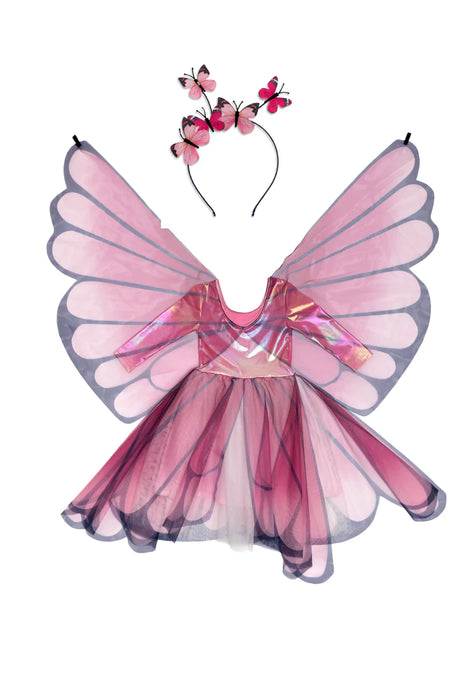Great Pretenders Butterfly Twirl Dress with Wings- 2 Sizes