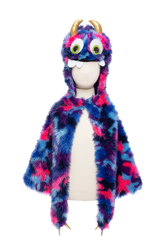 Great Pretenders Goober The Monster Cape - Blue/Purple - SZ 4-6