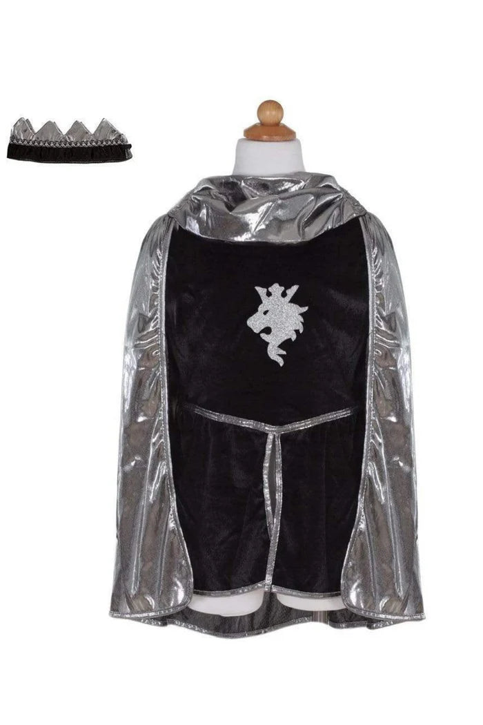 Great Pretenders Silver Knight with Tunic, Cape, and Crown Size: 5-6