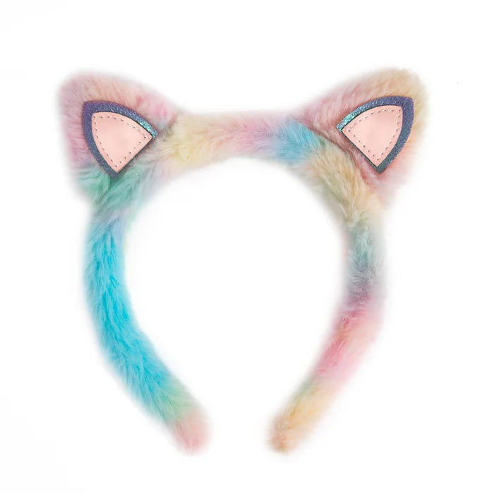 Great Pretenders Rainbow Furry Kitty Headband