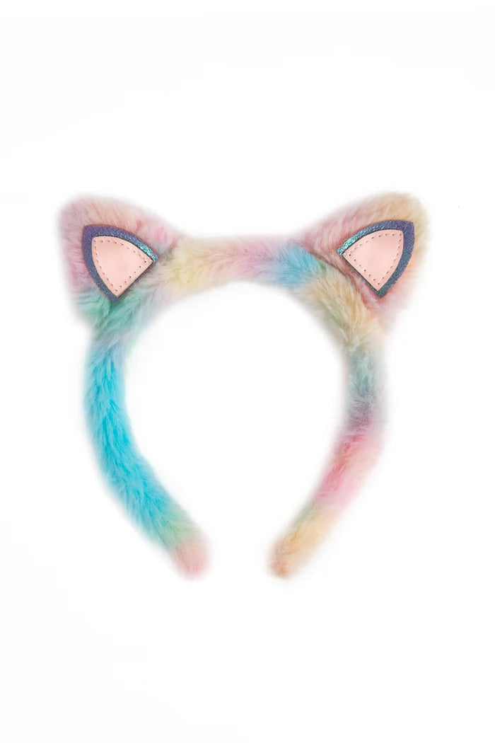 Great Pretenders Rainbow Furry Kitty Headband