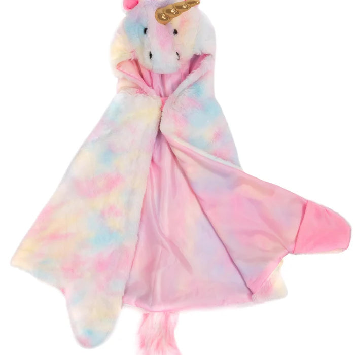 Great Pretenders Unicorn Cuddle Cape, Rainbow - Size: 4-6