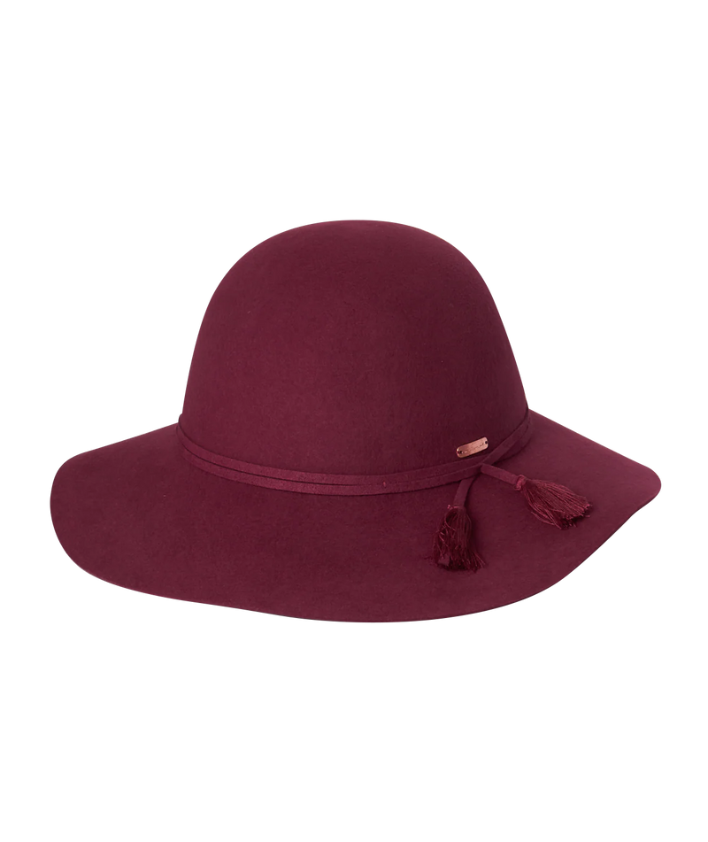Girls Wide Brim Hat - Aubrie - Berry Various Sizes