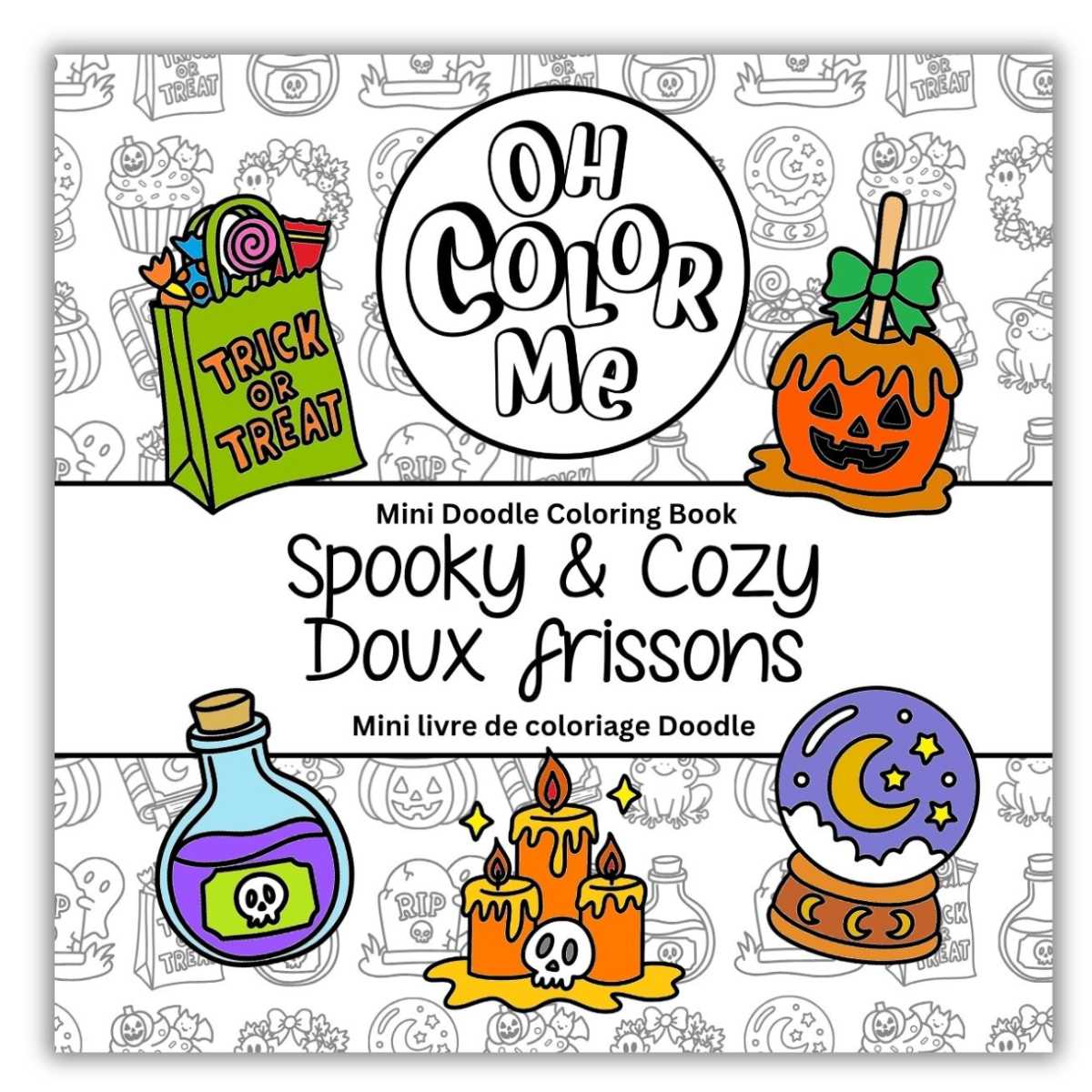 Mini Coloring Book Spooky & Cozy