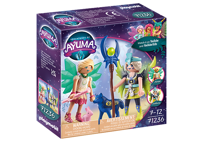 Playmobil - Adventures of Ayuma - Crystal and Moon Fairy with Soul Animals -  71236