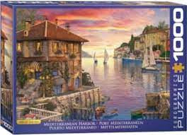 Eurographics 1000 Piece Puzzle - Mediterranean Harbor