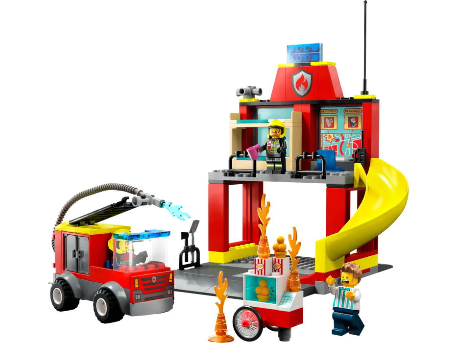 Lego City Fire Station and Fire Truck 60375