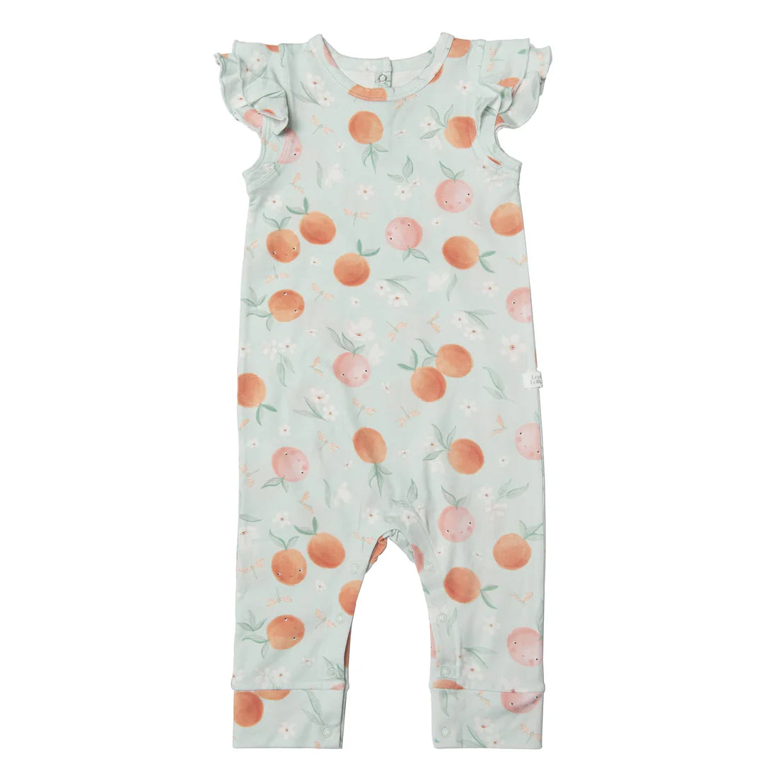 Loulou Lollipop Ruffle Romper - Peaches - Various Sizes