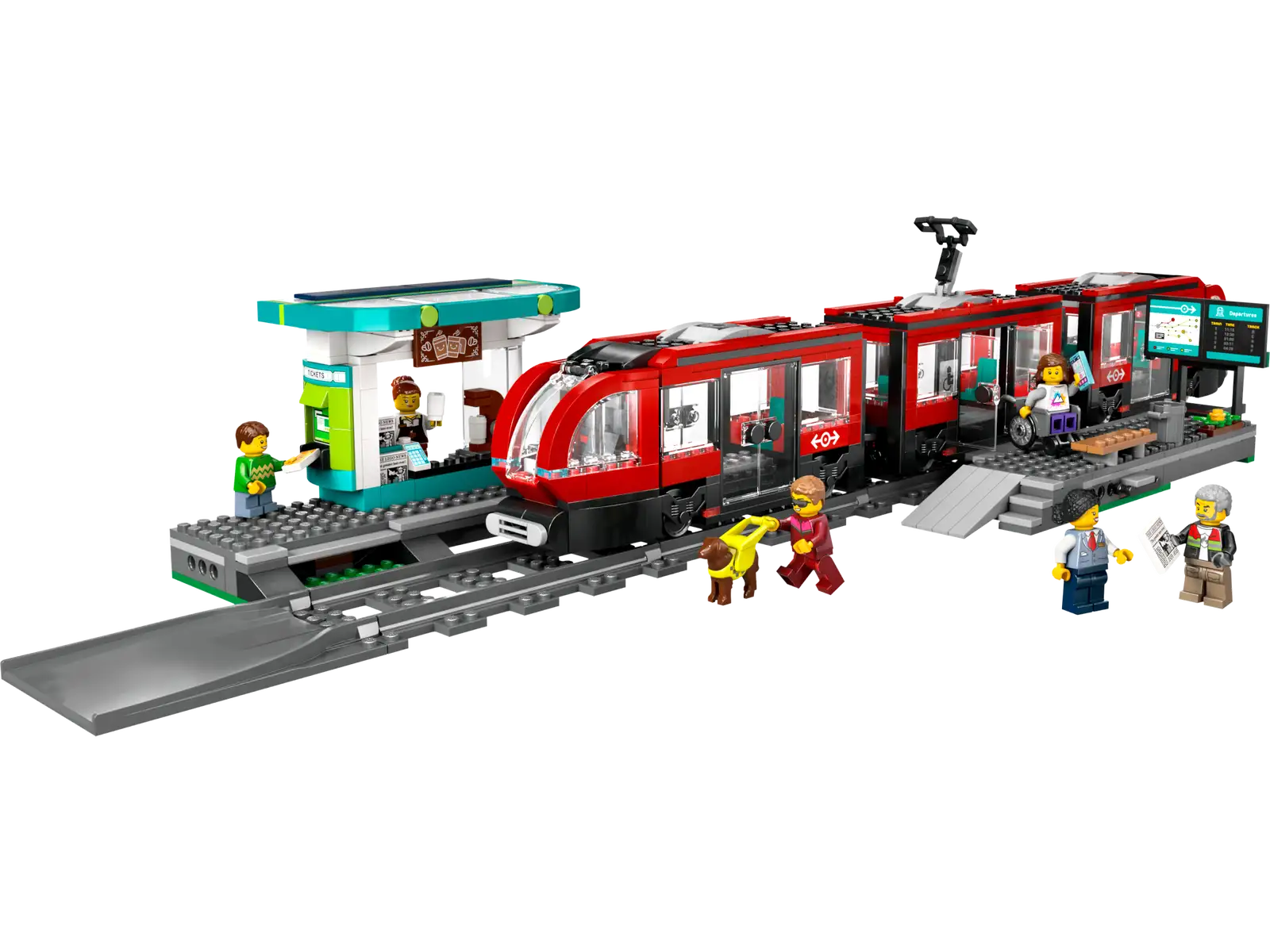 Lego City Downtown Streetcar and Station 60423