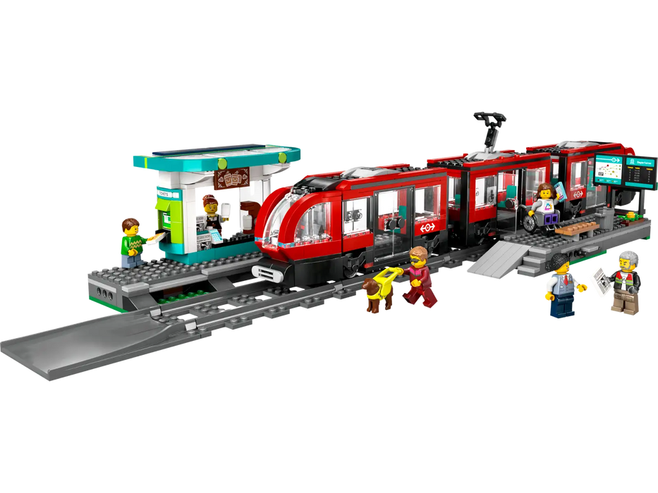 Lego City Downtown Streetcar and Station 60423