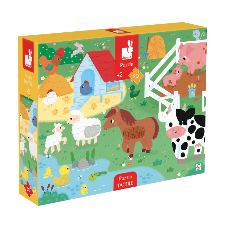 Janod Puzzle - Tactile Farm
