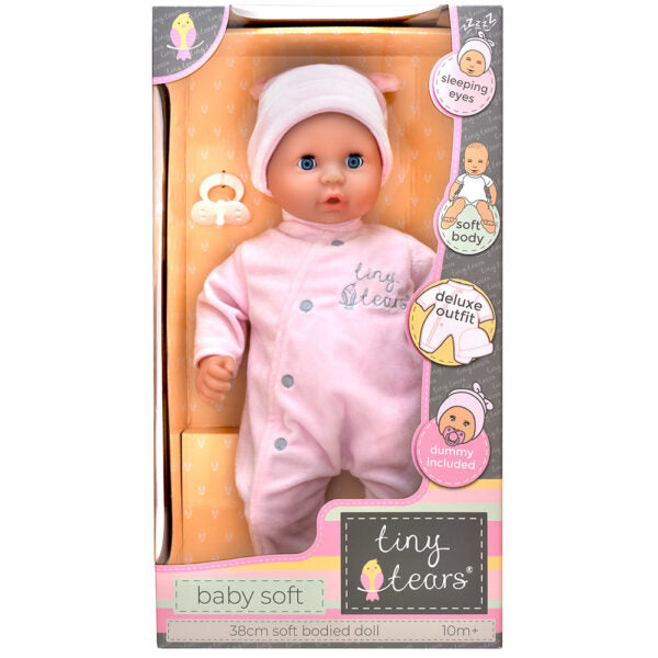 Tiny Tears Baby Soft Doll Style 1 - 38cm