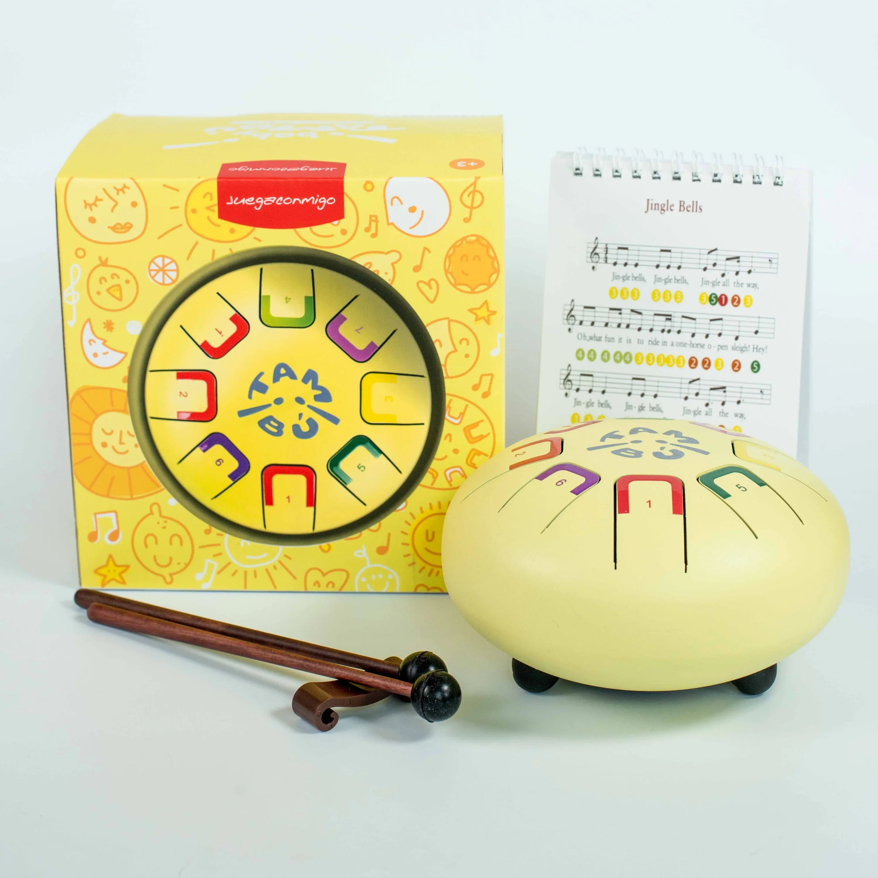 6" Tambu Tongue Drum 8 Tones - Mellow Yellow