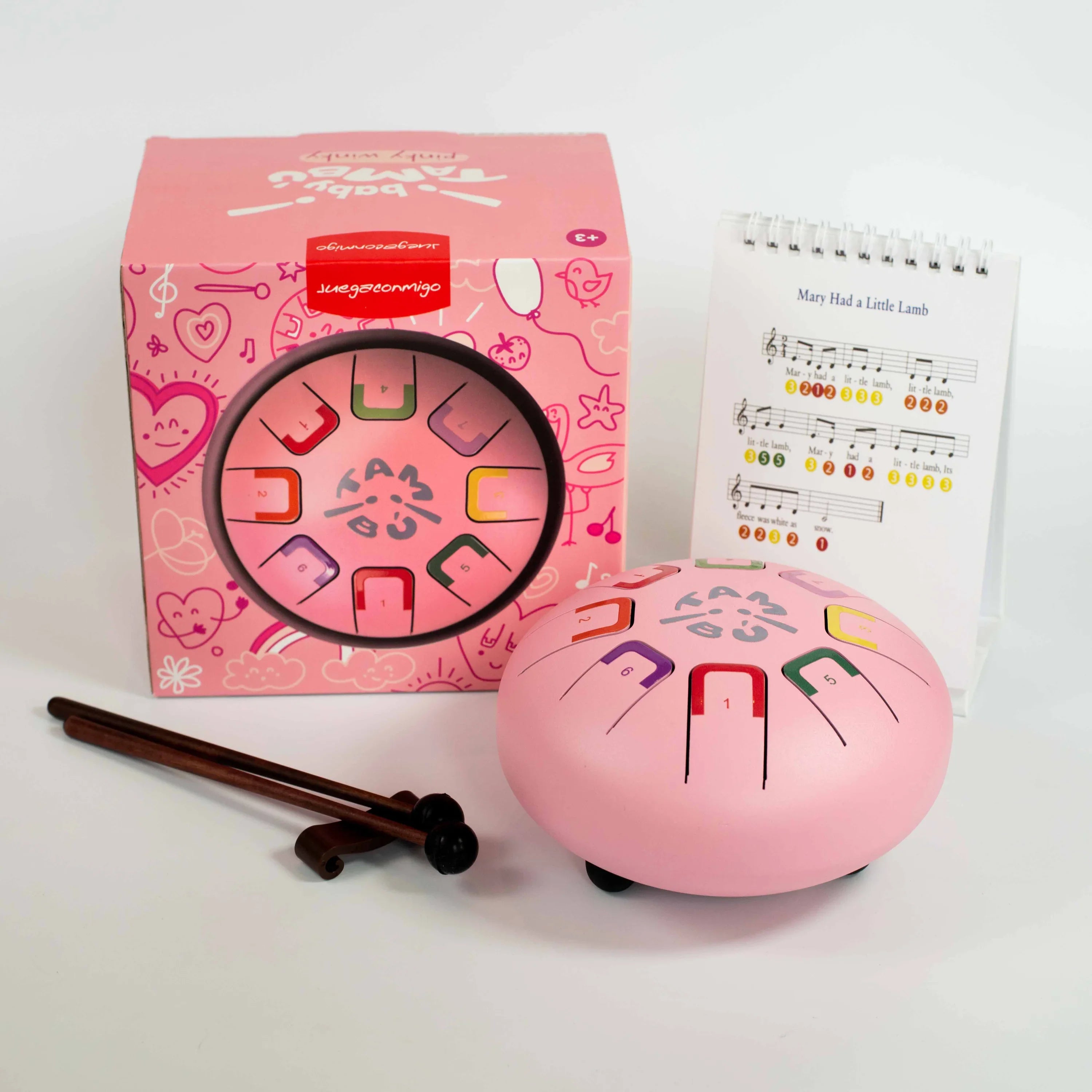 6" Tambu Tongue Drum 8 Tones - Pinky Winky