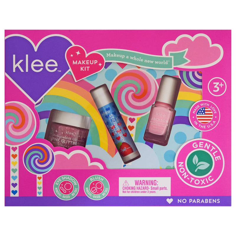 Klee Kids Natural Play Makeup Set - Spinning Pink