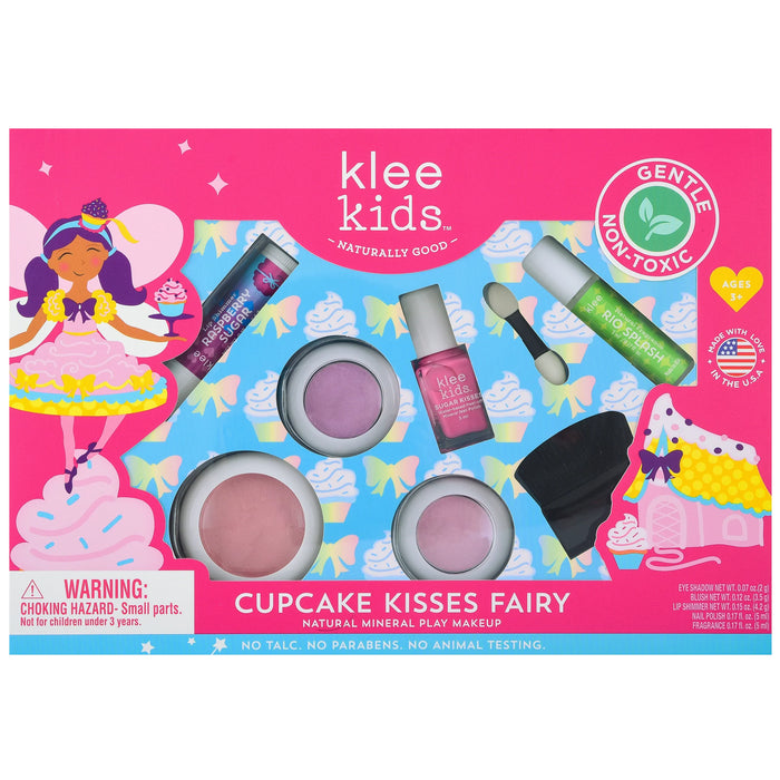 Klee Kids Natural Play Deluxe Makeup Set - Cupcake Kisses Fairy