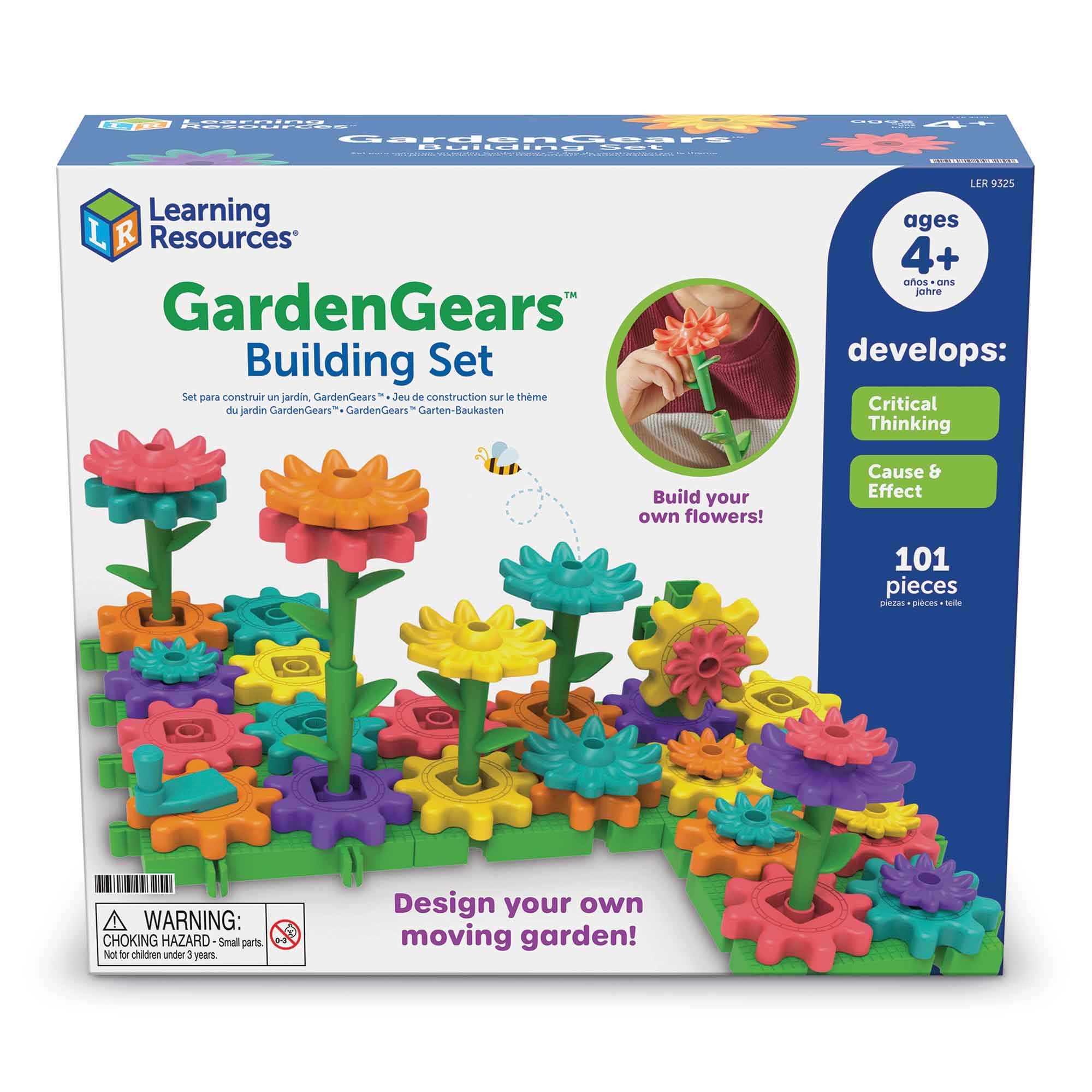 Learning Resources Gears! Gears! Gears! Garden Gears Building Set - 101 Pieces
