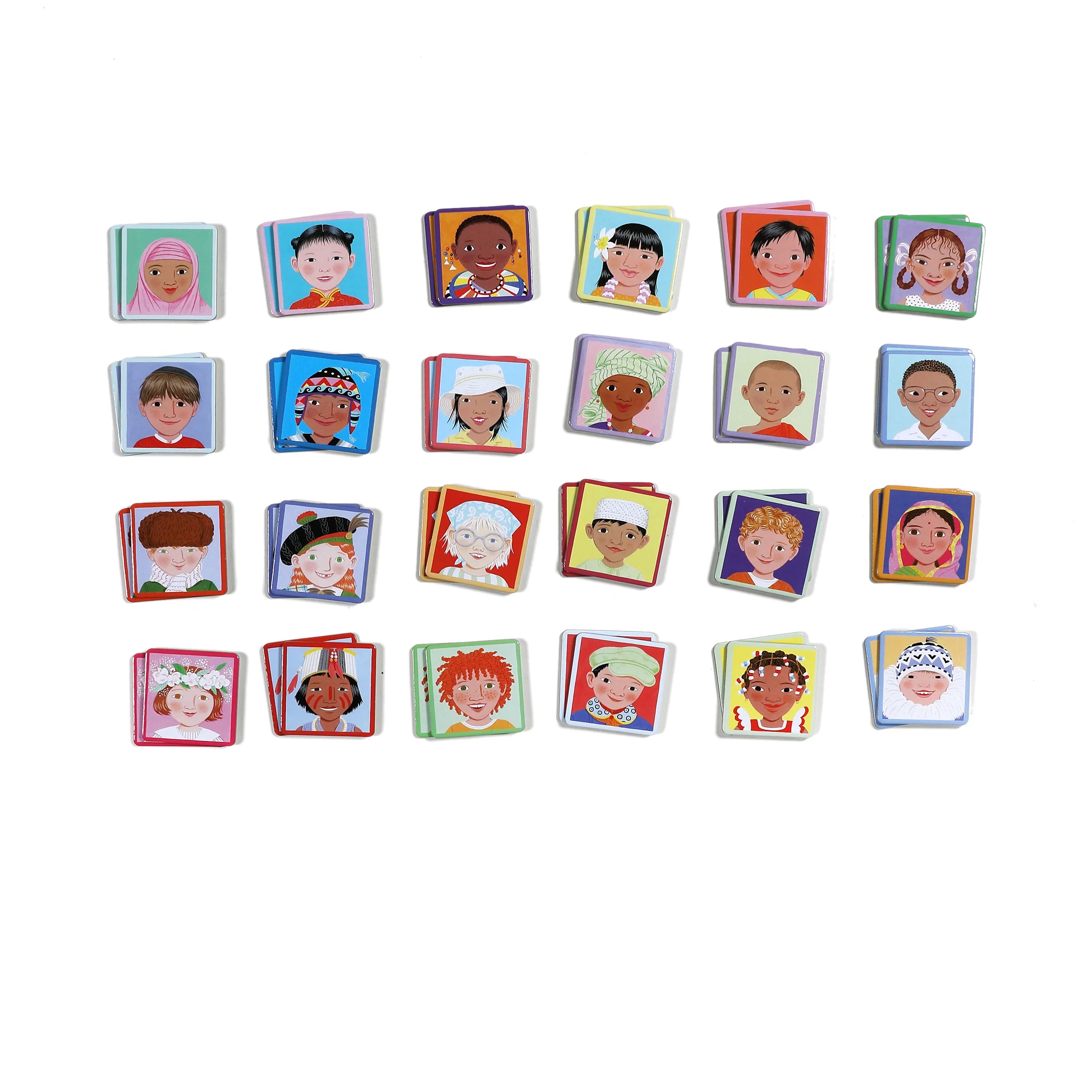 eeBoo I Never Forget a Face Memory Game
