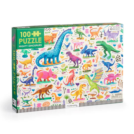 Mudpuppy 100 Piece Puzzle - Mighty Dinosaurs