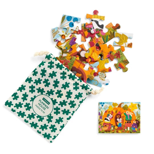 Mudpuppy Pumpkin House 36 Piece Puzzle to Go