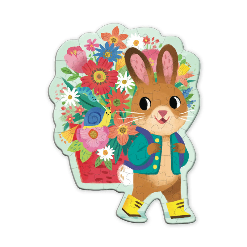 Bunny Bouquet 48 Piece Scratch and Sniff Shaped Mini Puzzle