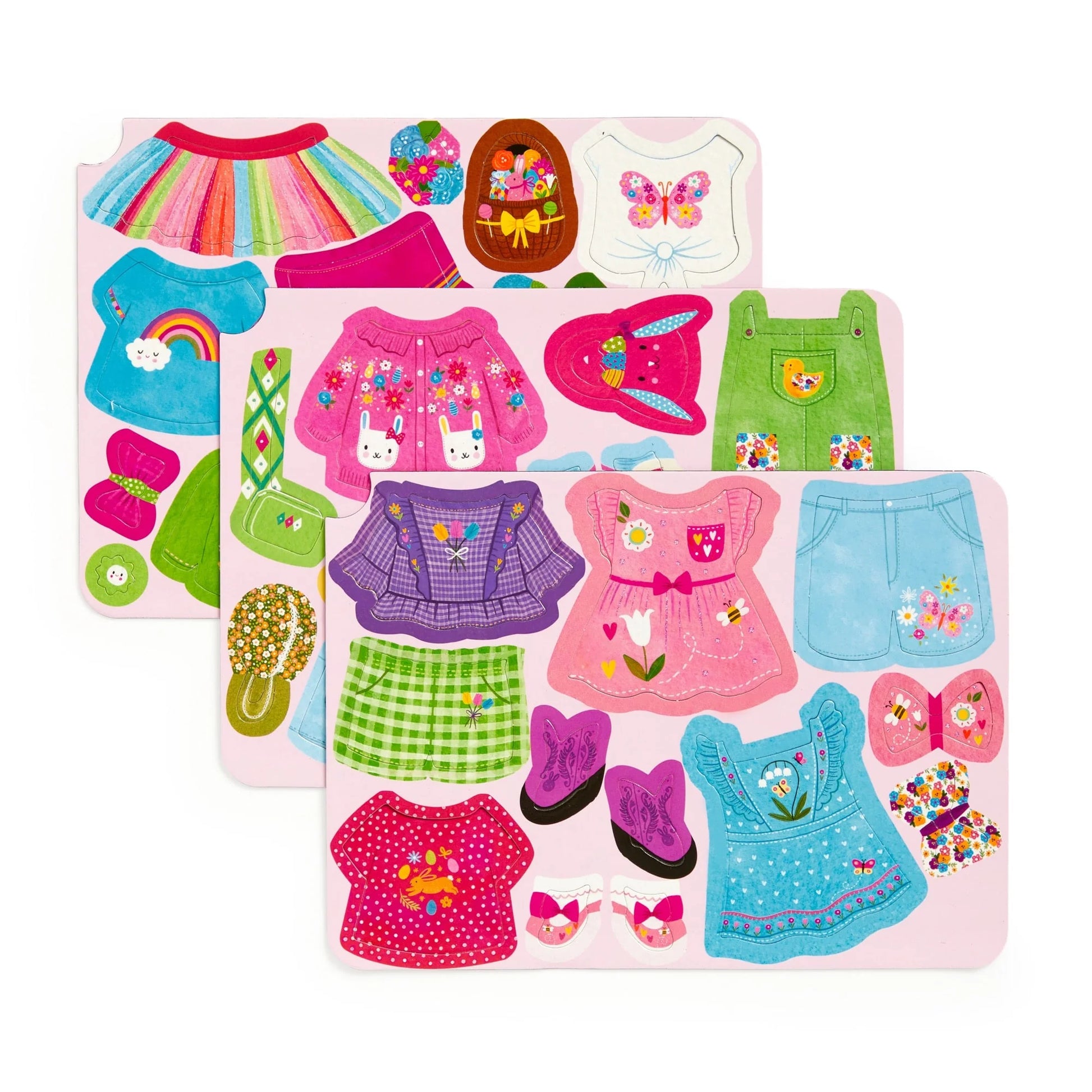 Mudpuppy Garden Bunnies Magic Magnetic Dress-Up