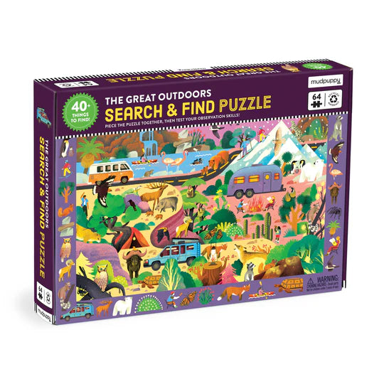 Mudpuppy 64 Piece Search and Find Puzzle - The Great Outdoors
