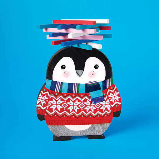 Penguin Stack-Up Wooden Balance Game