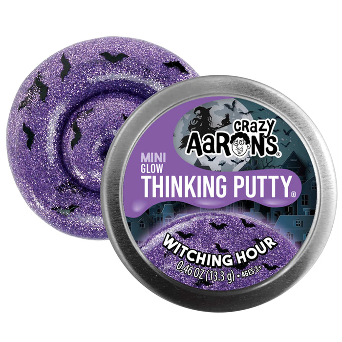 Crazy Aaron's Thinking Putty MINI - Witching Hour - Glow
