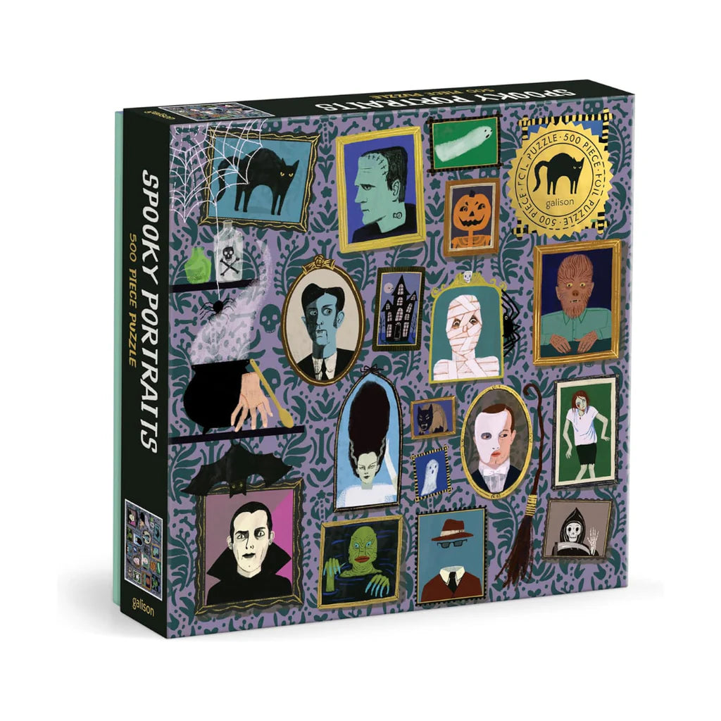 Galison 500 Piece Puzzle - Spooky Portraits