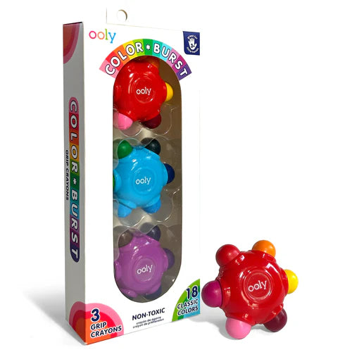 ooly Color Burst Grip Crayons