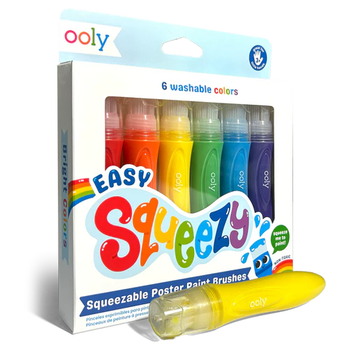 ooly Easy Squeezy: Squeezable Poster Paint Brushes