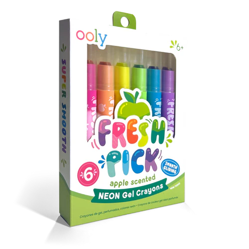 ooly Fresh Pick: Apple Scented Gel Crayons - Set of 6