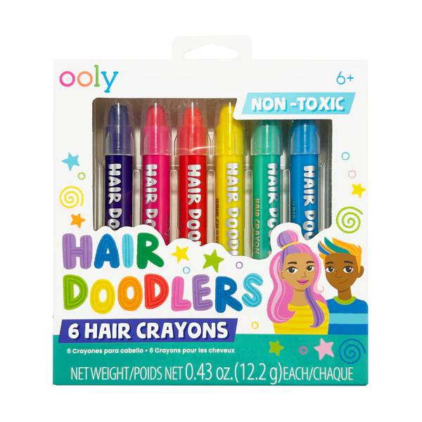 ooly Hair Doodlers Hair Crayons - Set of 6