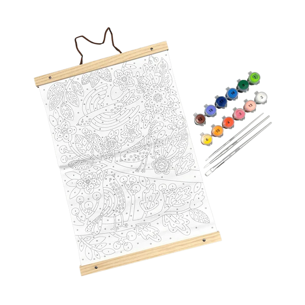 ooly Paintology Paint By Number Canvas Kit - Blue Birds