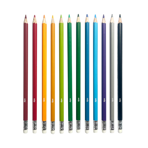 ooly Un-Mistake-Ables! Erasable Coloured Pencils - Set of 12