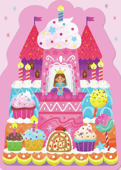 Birthday Card Princess Cake Castle