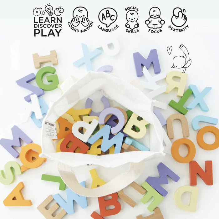 143 Letters Wooden Alphabet Set — The Village Toy Shop