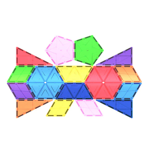 PicassoTiles Geometry Magnetic Tile Set - 16pcs
