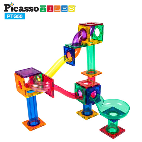 Picasso Magnetic Marble Run Set - 50pcs