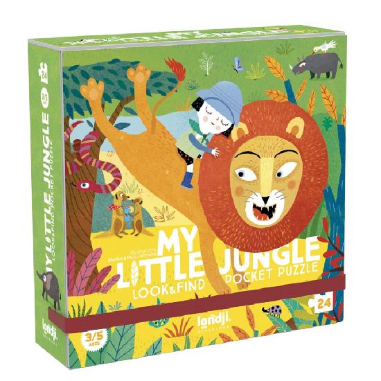 Londji Look and Find 24pc Pocket Puzzle - My Little Jungle