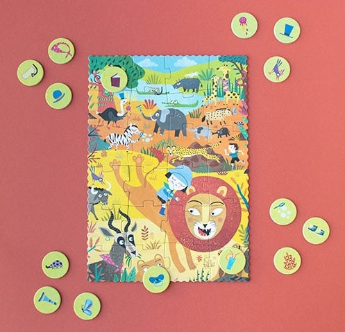 Londji Look and Find 24pc Pocket Puzzle - My Little Jungle