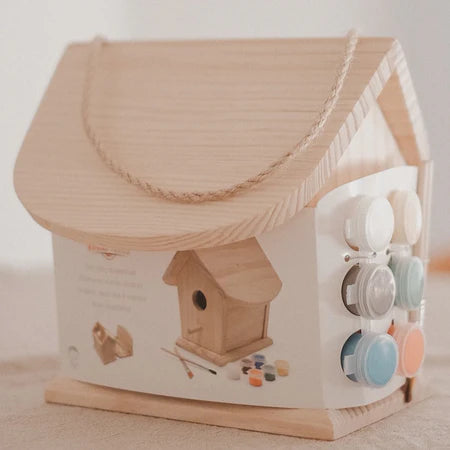 Kinderfeets Bird House with Paint